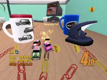 Mini Desktop Racing screen shot game playing